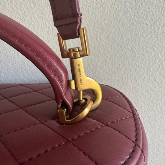 Yves Saint Laurent Gaby Vanity in Lambskin Rouge Cabernet - Picture 6 of 8